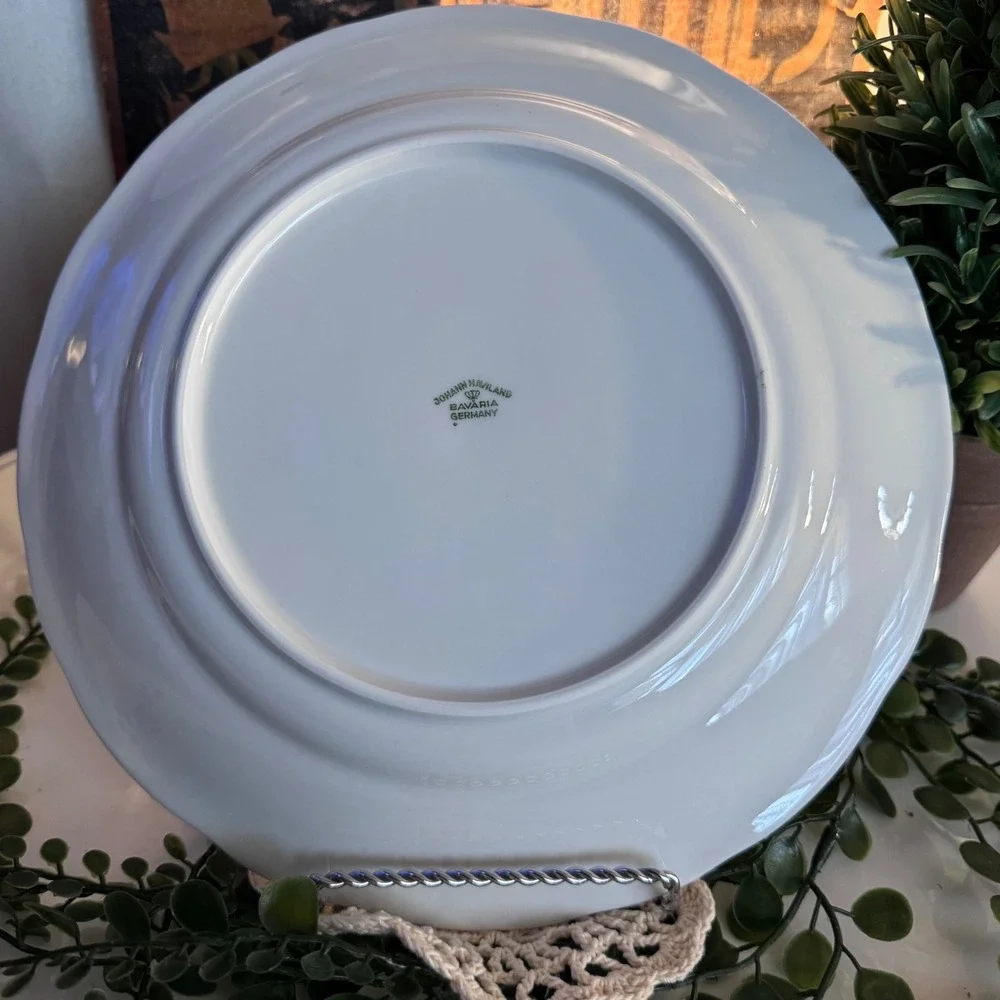 Johann Haviland Blue Garland Dinner Plate Bavaria Germany 10 inch 2 Plates